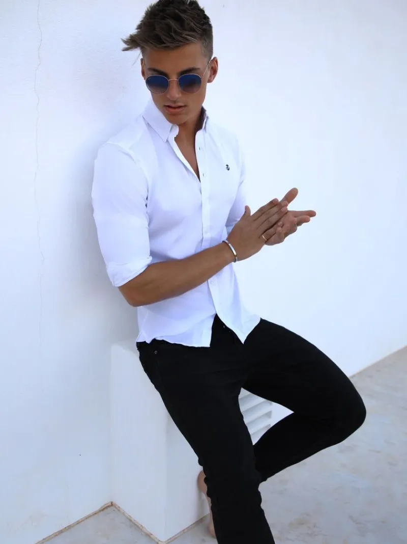 Caspian Fitted Stretch Shirt*Blakely Clothing Cheap