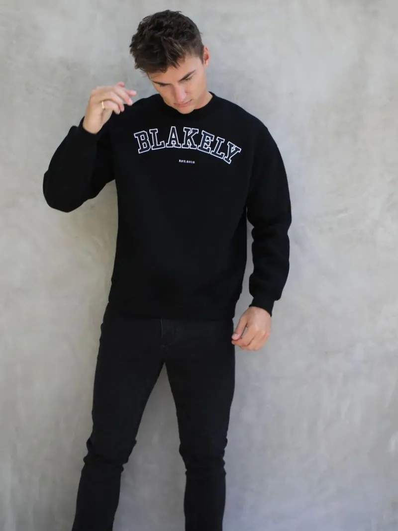 Varsity Relaxed Jumper*Blakely Clothing Outlet