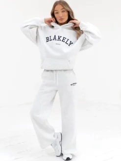 Varsity Wide Leg Sweatpants*Blakely Clothing Clearance